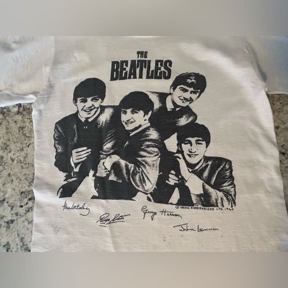 Vintage Very Rare The Beatles 1963 BVD NEMS Enterprises 1 Owner T Shirt 60s - Picture 6 of 16